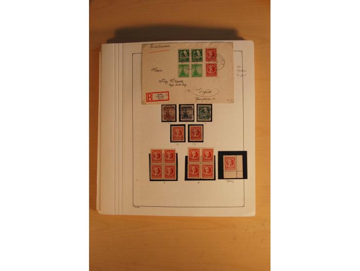 1945/49, sehr umfangreiche, ungebrauchte/postfrische und gestempelte Sammlung inkl. einiger Lokalausgaben mit vielen Farben, 