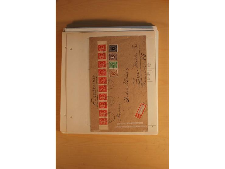 1945/49, sehr umfangreiche, ungebrauchte/postfrische und gestempelte Sammlung inkl. einiger Lokalausgaben mit vielen Farben, 