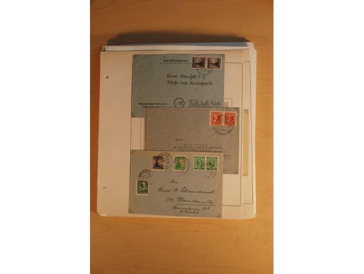 1945/49, sehr umfangreiche, ungebrauchte/postfrische und gestempelte Sammlung inkl. einiger Lokalausgaben mit vielen Farben, 