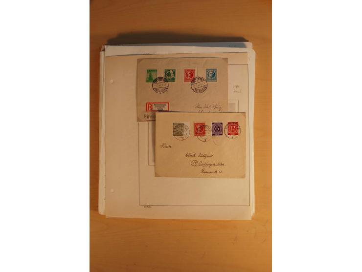 1945/49, sehr umfangreiche, ungebrauchte/postfrische und gestempelte Sammlung inkl. einiger Lokalausgaben mit vielen Farben, 
