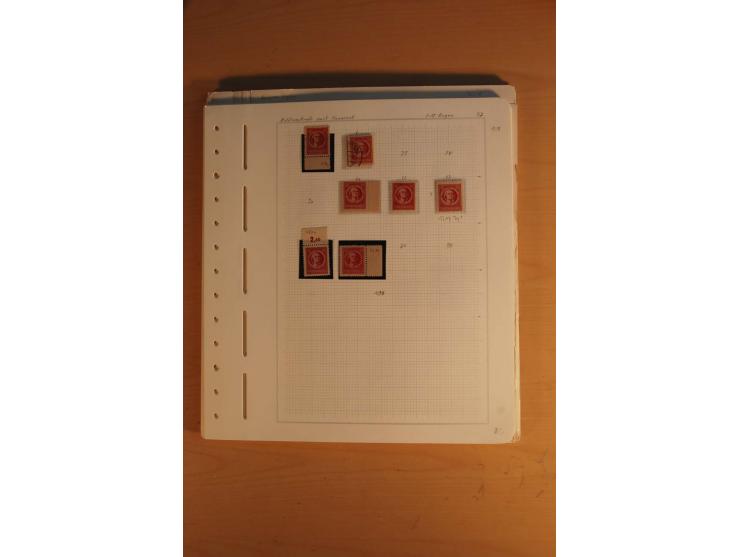 1945/49, sehr umfangreiche, ungebrauchte/postfrische und gestempelte Sammlung inkl. einiger Lokalausgaben mit vielen Farben, 