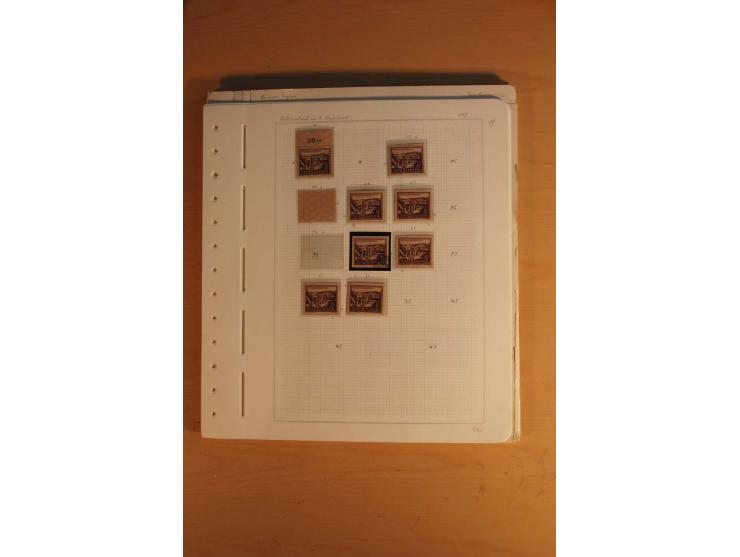 1945/49, sehr umfangreiche, ungebrauchte/postfrische und gestempelte Sammlung inkl. einiger Lokalausgaben mit vielen Farben, 