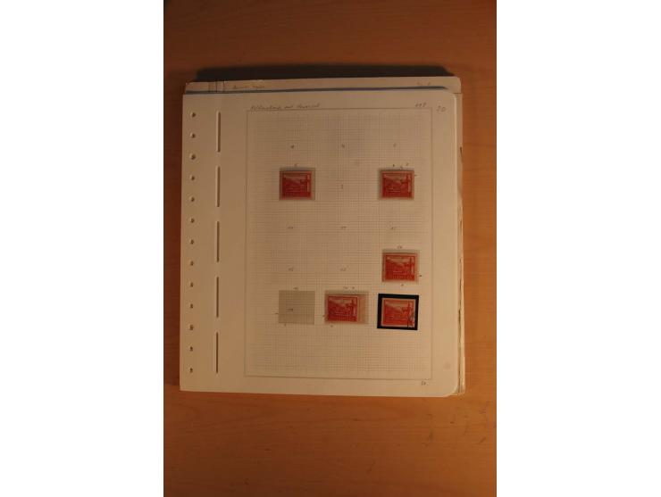 1945/49, sehr umfangreiche, ungebrauchte/postfrische und gestempelte Sammlung inkl. einiger Lokalausgaben mit vielen Farben, 
