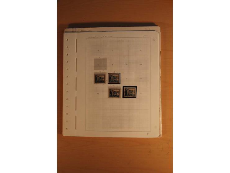 1945/49, sehr umfangreiche, ungebrauchte/postfrische und gestempelte Sammlung inkl. einiger Lokalausgaben mit vielen Farben, 