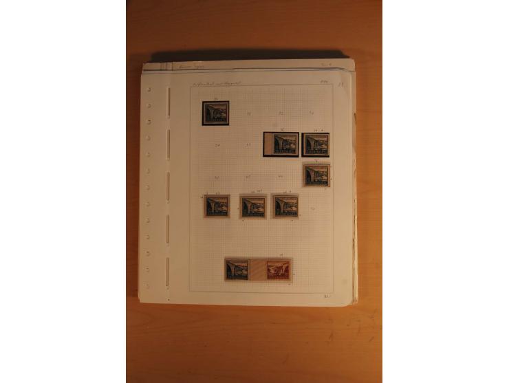 1945/49, sehr umfangreiche, ungebrauchte/postfrische und gestempelte Sammlung inkl. einiger Lokalausgaben mit vielen Farben, 