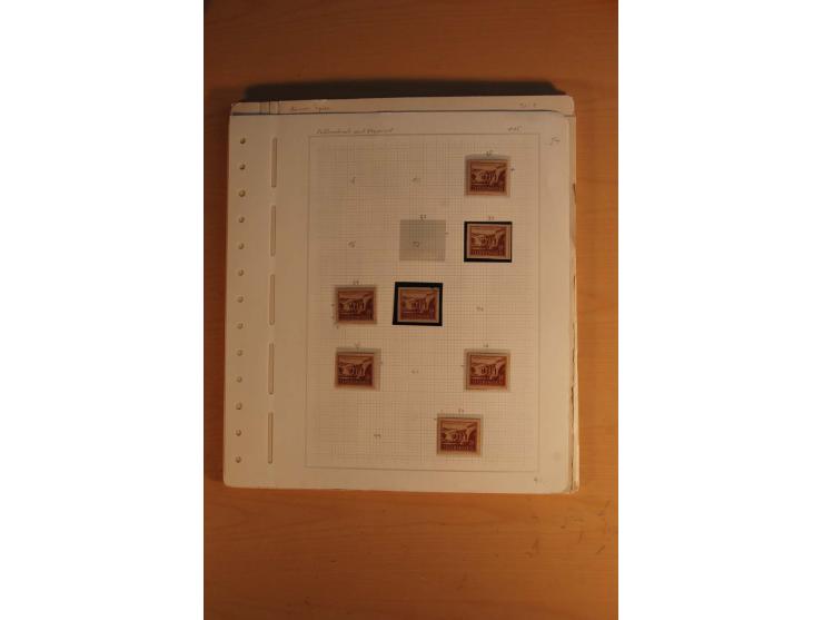 1945/49, sehr umfangreiche, ungebrauchte/postfrische und gestempelte Sammlung inkl. einiger Lokalausgaben mit vielen Farben, 