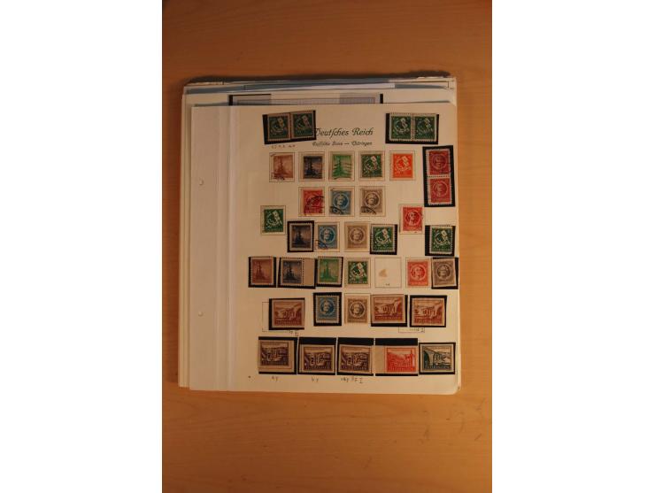 1945/49, sehr umfangreiche, ungebrauchte/postfrische und gestempelte Sammlung inkl. einiger Lokalausgaben mit vielen Farben, 