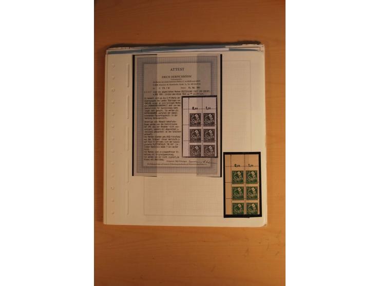 1945/49, sehr umfangreiche, ungebrauchte/postfrische und gestempelte Sammlung inkl. einiger Lokalausgaben mit vielen Farben, 