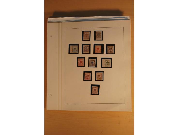 1945/49, sehr umfangreiche, ungebrauchte/postfrische und gestempelte Sammlung inkl. einiger Lokalausgaben mit vielen Farben, 