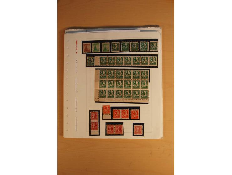 1945/49, sehr umfangreiche, ungebrauchte/postfrische und gestempelte Sammlung inkl. einiger Lokalausgaben mit vielen Farben, 