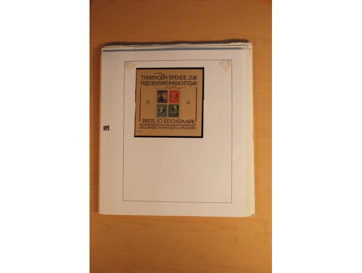 1945/49, sehr umfangreiche, ungebrauchte/postfrische und gestempelte Sammlung inkl. einiger Lokalausgaben mit vielen Farben, 