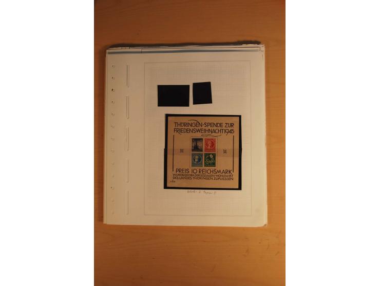 1945/49, sehr umfangreiche, ungebrauchte/postfrische und gestempelte Sammlung inkl. einiger Lokalausgaben mit vielen Farben, 