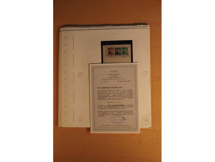 1945/49, sehr umfangreiche, ungebrauchte/postfrische und gestempelte Sammlung inkl. einiger Lokalausgaben mit vielen Farben, 