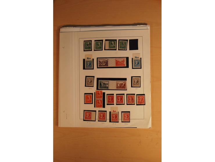 1945/49, sehr umfangreiche, ungebrauchte/postfrische und gestempelte Sammlung inkl. einiger Lokalausgaben mit vielen Farben, 