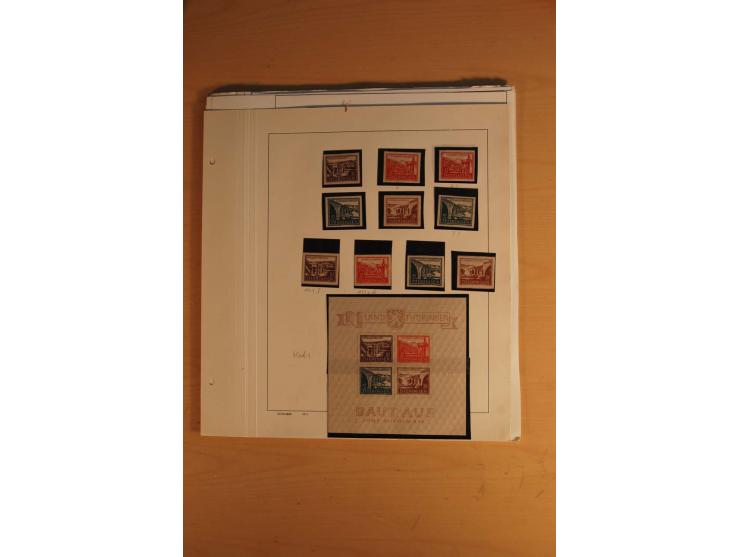 1945/49, sehr umfangreiche, ungebrauchte/postfrische und gestempelte Sammlung inkl. einiger Lokalausgaben mit vielen Farben, 