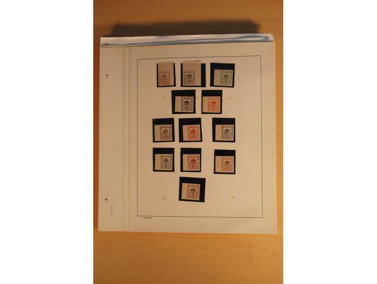 1945/49, sehr umfangreiche, ungebrauchte/postfrische und gestempelte Sammlung inkl. einiger Lokalausgaben mit vielen Farben, 