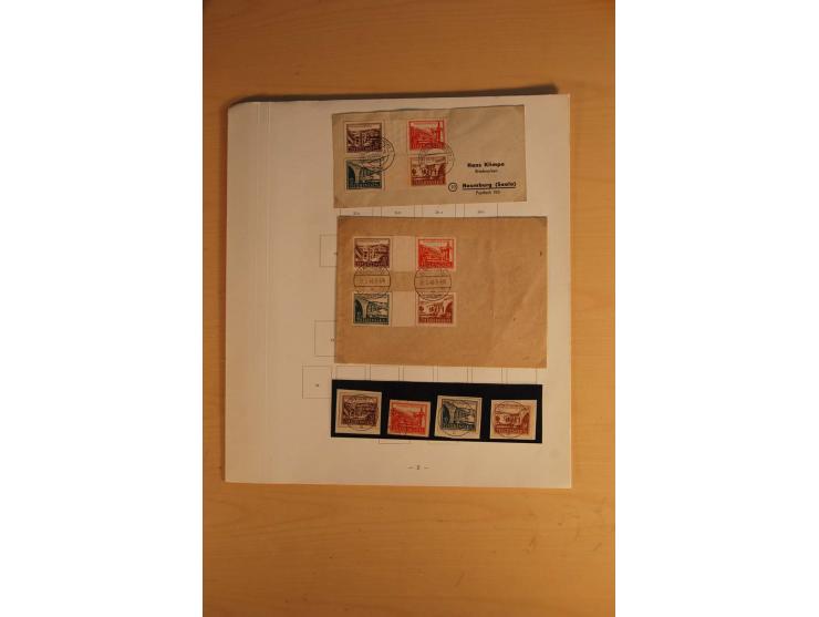 1945/49, sehr umfangreiche, ungebrauchte/postfrische und gestempelte Sammlung inkl. einiger Lokalausgaben mit vielen Farben, 