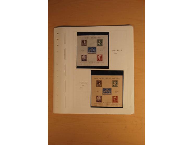 1945/49, sehr umfangreiche, ungebrauchte/postfrische und gestempelte Sammlung inkl. einiger Lokalausgaben mit vielen Farben, 