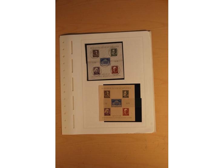 1945/49, sehr umfangreiche, ungebrauchte/postfrische und gestempelte Sammlung inkl. einiger Lokalausgaben mit vielen Farben, 