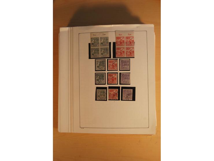 1945/49, sehr umfangreiche, ungebrauchte/postfrische und gestempelte Sammlung inkl. einiger Lokalausgaben mit vielen Farben, 