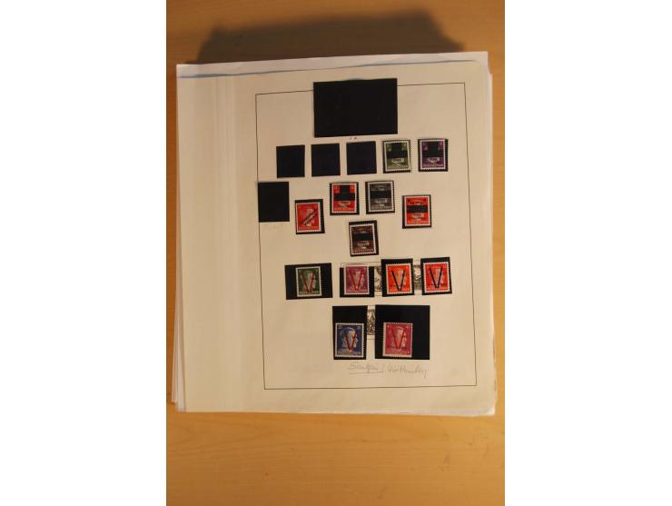 1945/49, sehr umfangreiche, ungebrauchte/postfrische und gestempelte Sammlung inkl. einiger Lokalausgaben mit vielen Farben, 