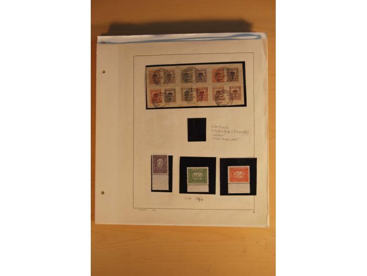 1945/49, sehr umfangreiche, ungebrauchte/postfrische und gestempelte Sammlung inkl. einiger Lokalausgaben mit vielen Farben, 