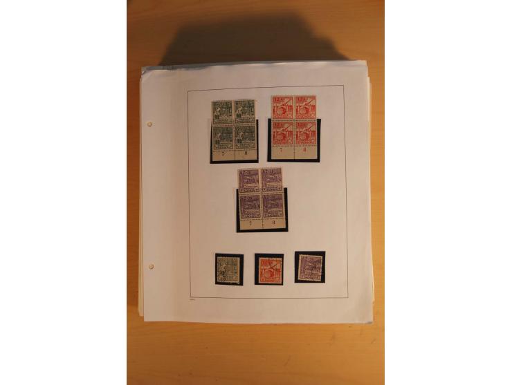1945/49, sehr umfangreiche, ungebrauchte/postfrische und gestempelte Sammlung inkl. einiger Lokalausgaben mit vielen Farben, 