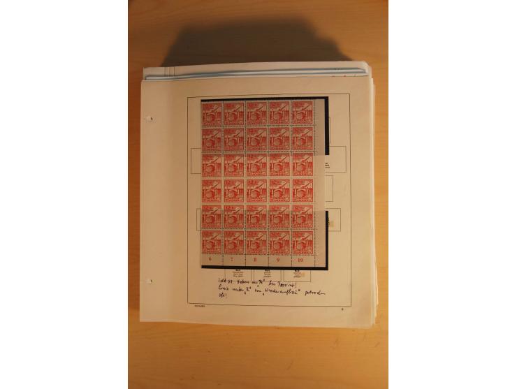 1945/49, sehr umfangreiche, ungebrauchte/postfrische und gestempelte Sammlung inkl. einiger Lokalausgaben mit vielen Farben, 