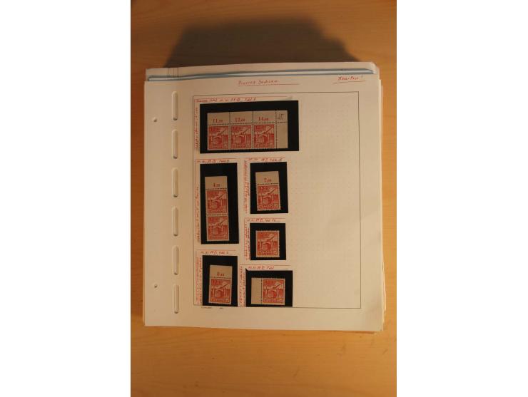 1945/49, sehr umfangreiche, ungebrauchte/postfrische und gestempelte Sammlung inkl. einiger Lokalausgaben mit vielen Farben, 