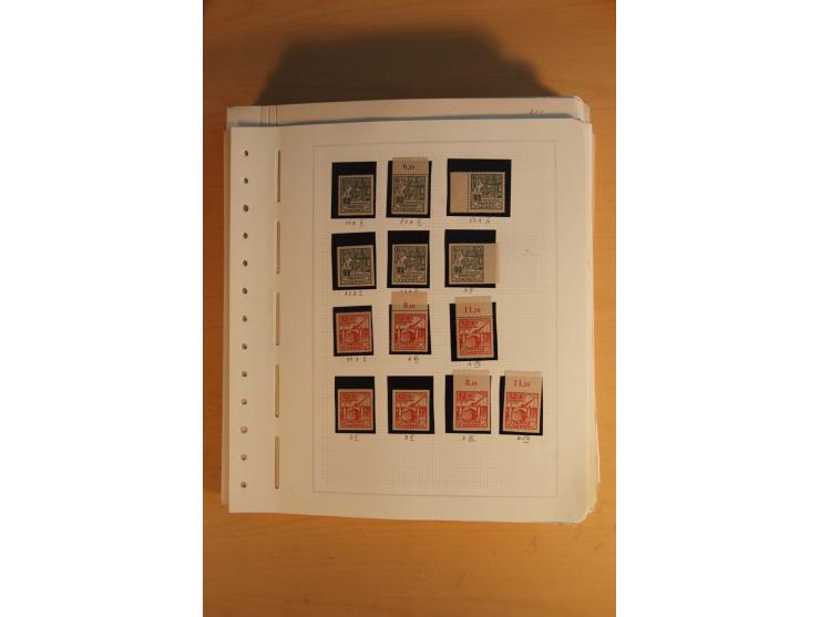 1945/49, sehr umfangreiche, ungebrauchte/postfrische und gestempelte Sammlung inkl. einiger Lokalausgaben mit vielen Farben, 
