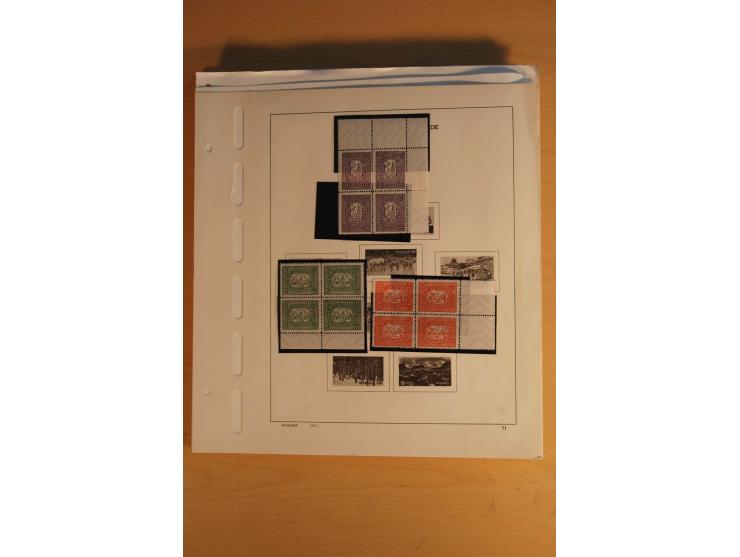 1945/49, sehr umfangreiche, ungebrauchte/postfrische und gestempelte Sammlung inkl. einiger Lokalausgaben mit vielen Farben, 