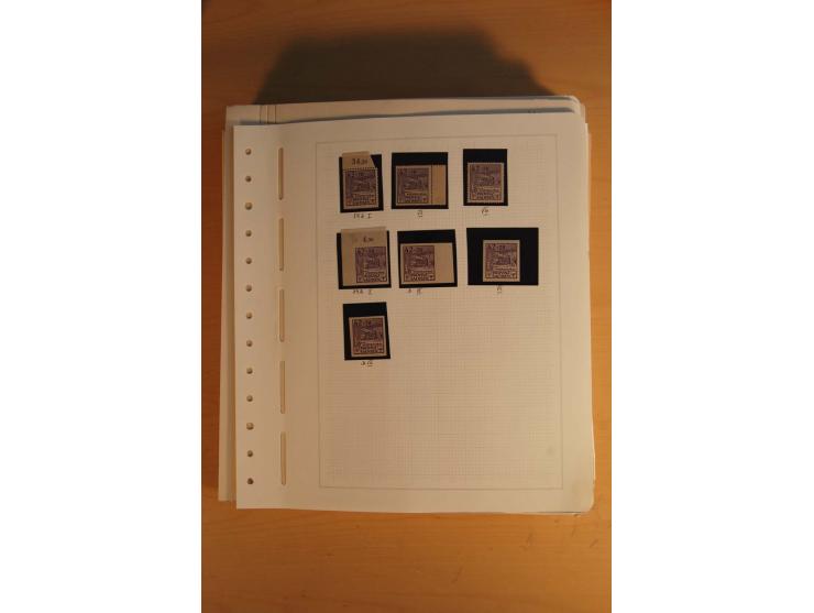 1945/49, sehr umfangreiche, ungebrauchte/postfrische und gestempelte Sammlung inkl. einiger Lokalausgaben mit vielen Farben, 