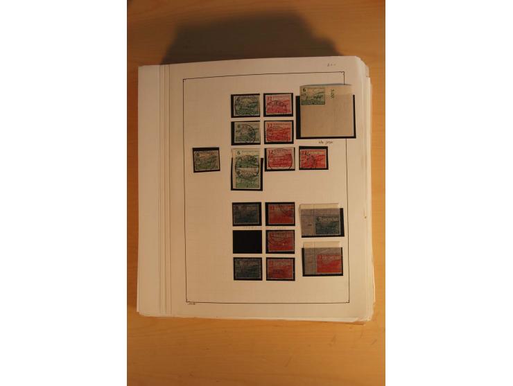 1945/49, sehr umfangreiche, ungebrauchte/postfrische und gestempelte Sammlung inkl. einiger Lokalausgaben mit vielen Farben, 