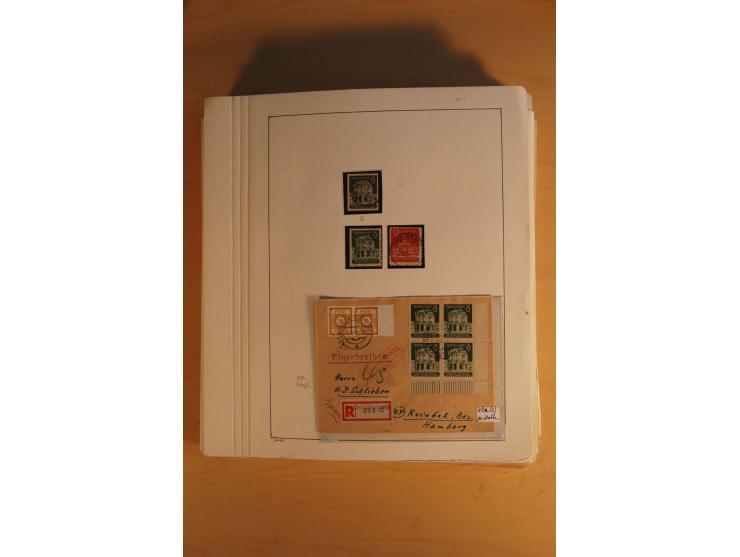 1945/49, sehr umfangreiche, ungebrauchte/postfrische und gestempelte Sammlung inkl. einiger Lokalausgaben mit vielen Farben, 