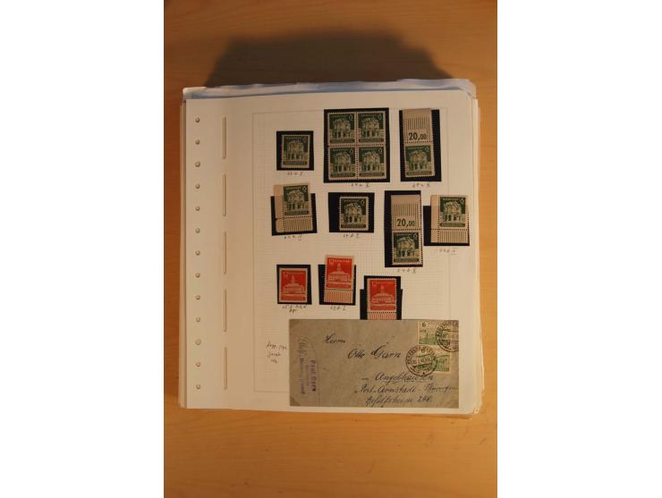 1945/49, sehr umfangreiche, ungebrauchte/postfrische und gestempelte Sammlung inkl. einiger Lokalausgaben mit vielen Farben, 