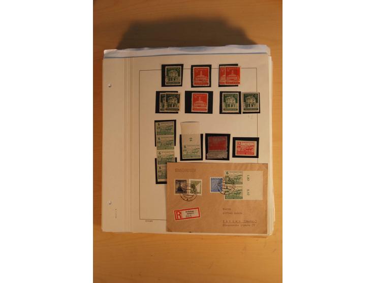 1945/49, sehr umfangreiche, ungebrauchte/postfrische und gestempelte Sammlung inkl. einiger Lokalausgaben mit vielen Farben, 