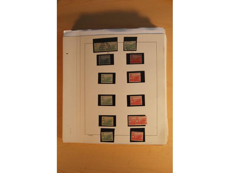 1945/49, sehr umfangreiche, ungebrauchte/postfrische und gestempelte Sammlung inkl. einiger Lokalausgaben mit vielen Farben, 