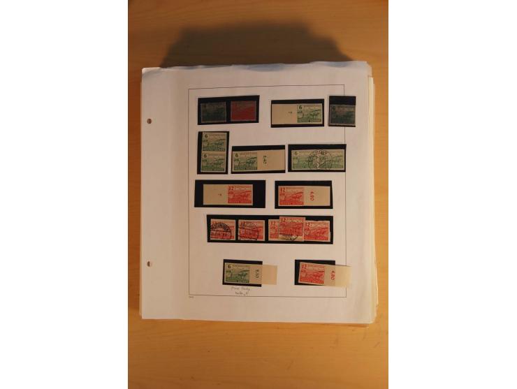 1945/49, sehr umfangreiche, ungebrauchte/postfrische und gestempelte Sammlung inkl. einiger Lokalausgaben mit vielen Farben, 