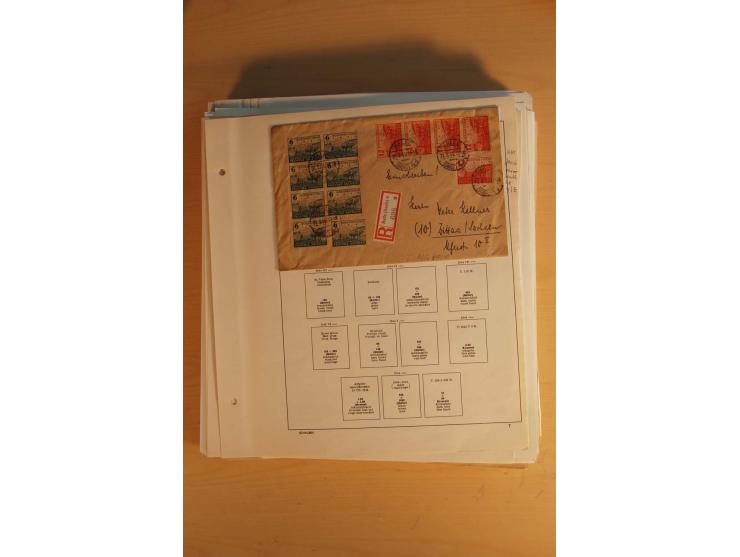 1945/49, sehr umfangreiche, ungebrauchte/postfrische und gestempelte Sammlung inkl. einiger Lokalausgaben mit vielen Farben, 