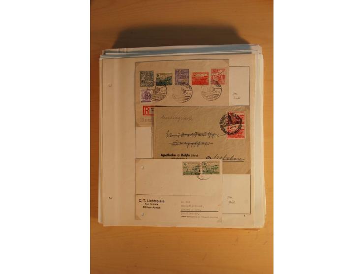 1945/49, sehr umfangreiche, ungebrauchte/postfrische und gestempelte Sammlung inkl. einiger Lokalausgaben mit vielen Farben, 