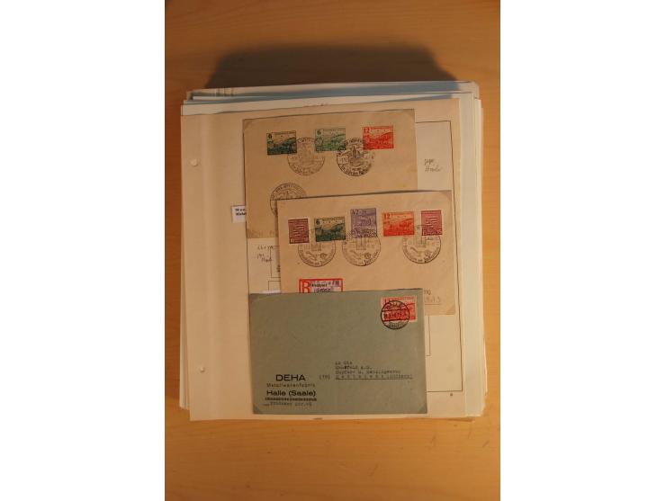 1945/49, sehr umfangreiche, ungebrauchte/postfrische und gestempelte Sammlung inkl. einiger Lokalausgaben mit vielen Farben, 
