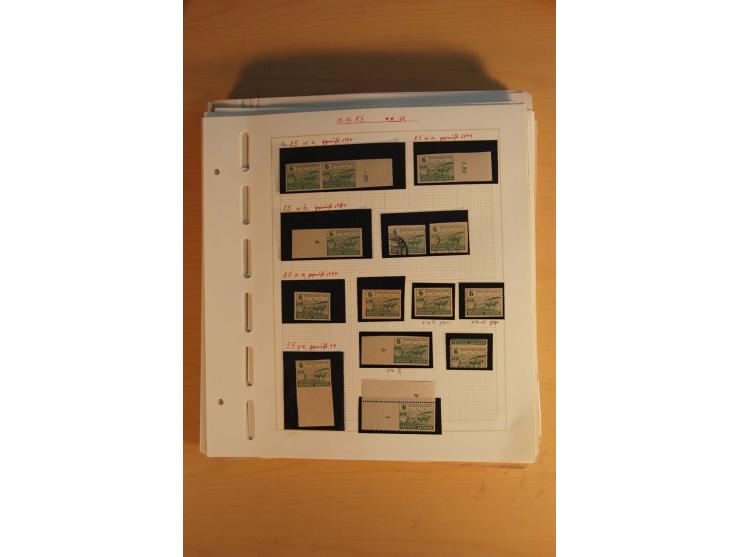 1945/49, sehr umfangreiche, ungebrauchte/postfrische und gestempelte Sammlung inkl. einiger Lokalausgaben mit vielen Farben, 