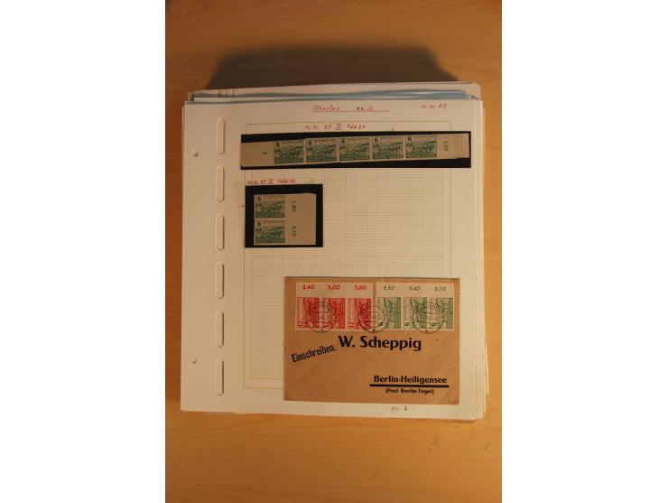 1945/49, sehr umfangreiche, ungebrauchte/postfrische und gestempelte Sammlung inkl. einiger Lokalausgaben mit vielen Farben, 
