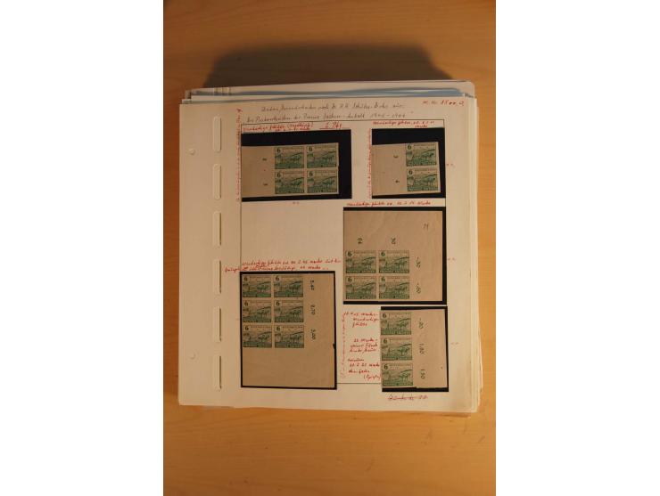 1945/49, sehr umfangreiche, ungebrauchte/postfrische und gestempelte Sammlung inkl. einiger Lokalausgaben mit vielen Farben, 