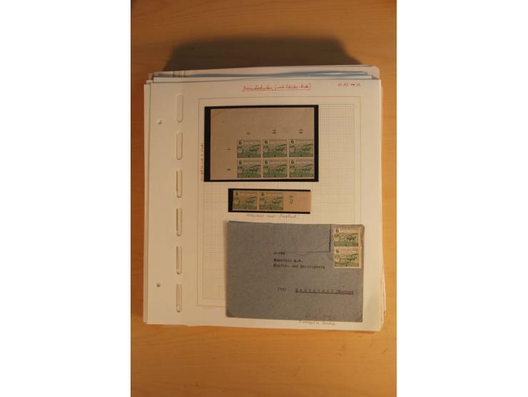 1945/49, sehr umfangreiche, ungebrauchte/postfrische und gestempelte Sammlung inkl. einiger Lokalausgaben mit vielen Farben, 