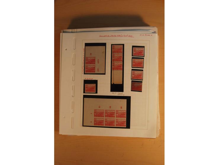 1945/49, sehr umfangreiche, ungebrauchte/postfrische und gestempelte Sammlung inkl. einiger Lokalausgaben mit vielen Farben, 