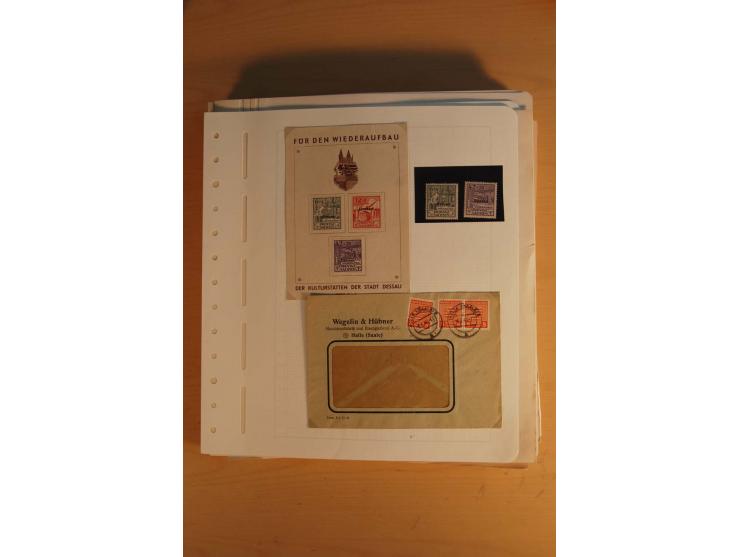 1945/49, sehr umfangreiche, ungebrauchte/postfrische und gestempelte Sammlung inkl. einiger Lokalausgaben mit vielen Farben, 