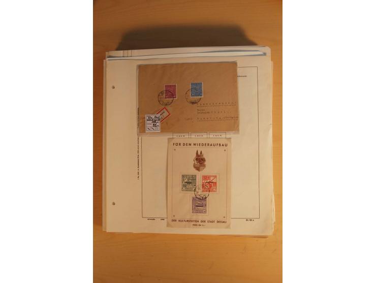 1945/49, sehr umfangreiche, ungebrauchte/postfrische und gestempelte Sammlung inkl. einiger Lokalausgaben mit vielen Farben, 