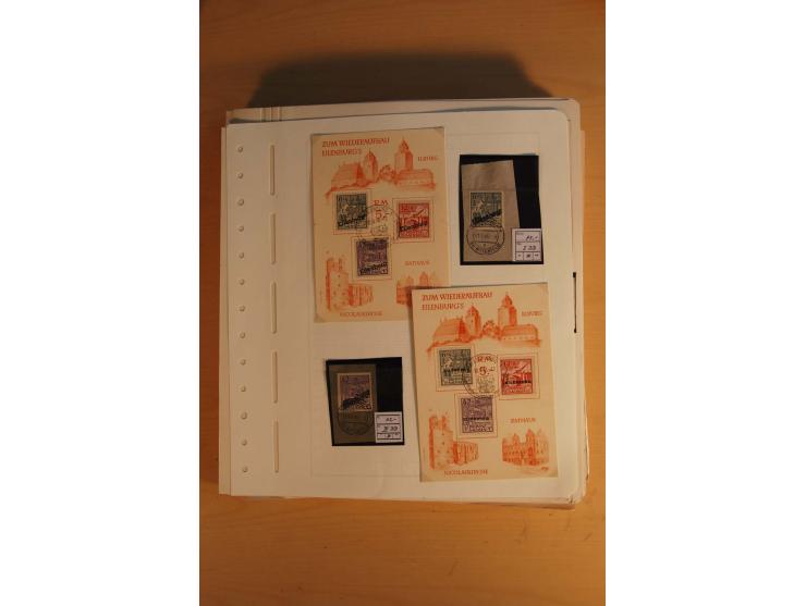 1945/49, sehr umfangreiche, ungebrauchte/postfrische und gestempelte Sammlung inkl. einiger Lokalausgaben mit vielen Farben, 