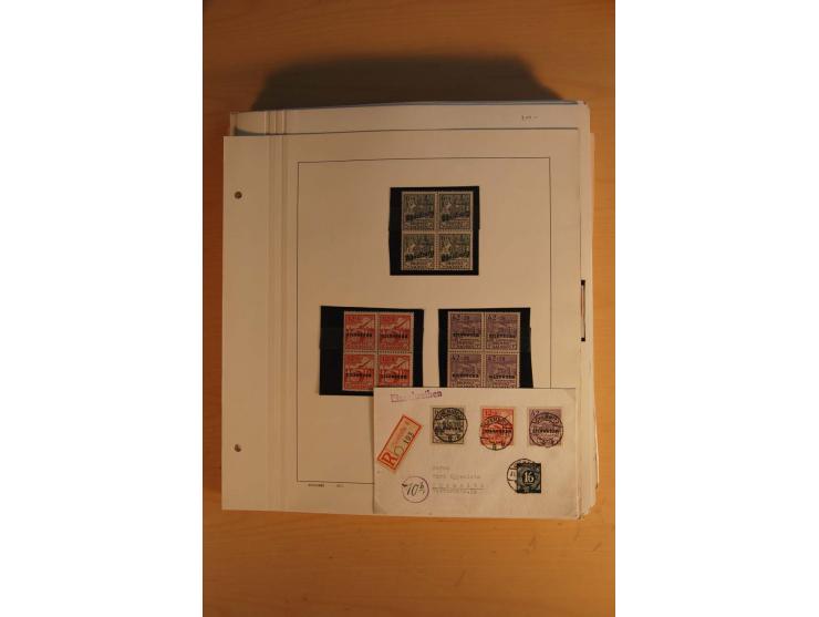 1945/49, sehr umfangreiche, ungebrauchte/postfrische und gestempelte Sammlung inkl. einiger Lokalausgaben mit vielen Farben, 